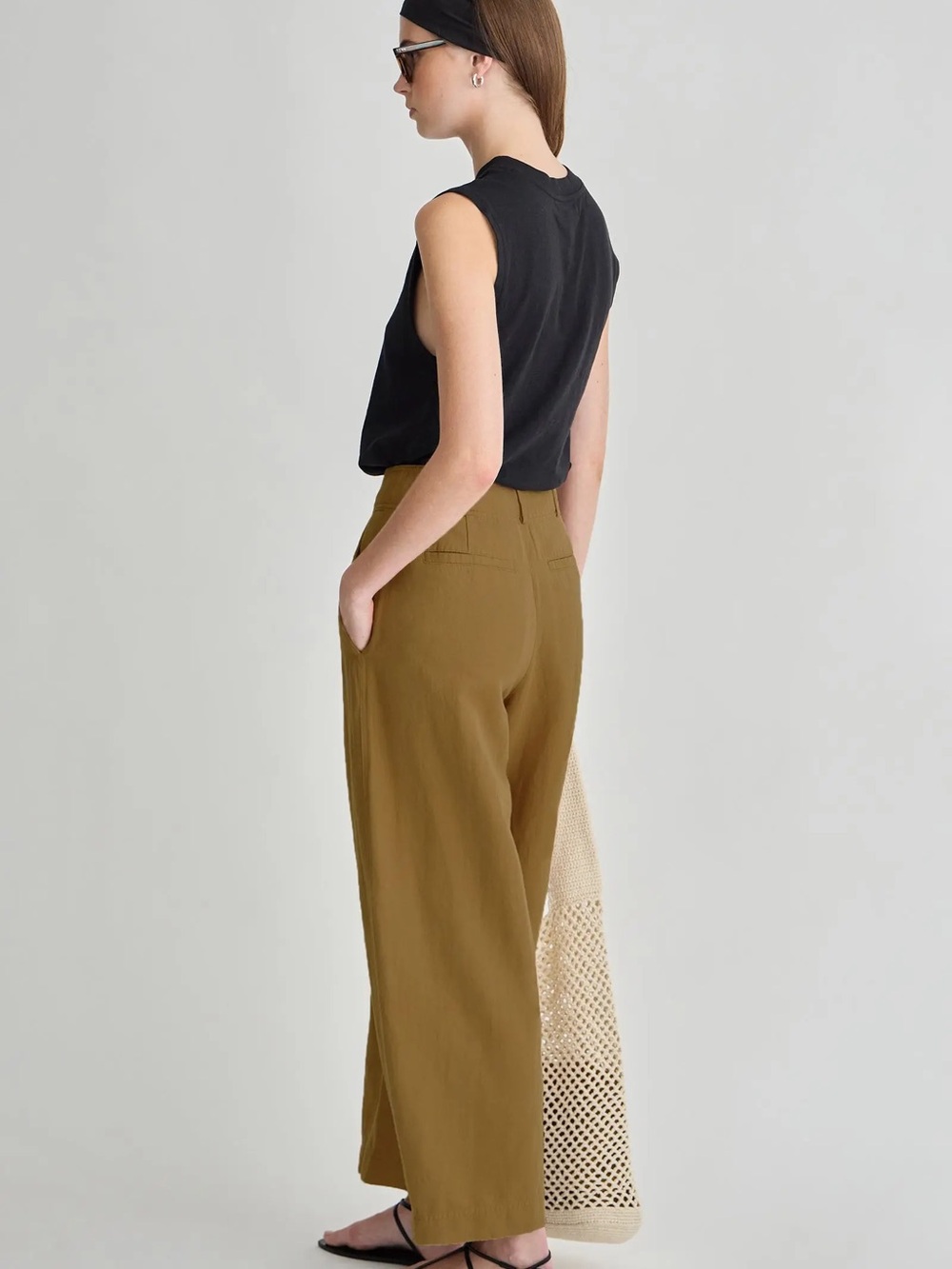 WOMENS APIECE APART BARI CROP TROUSER NWT OAK size 10 - Picture 12 of 15
